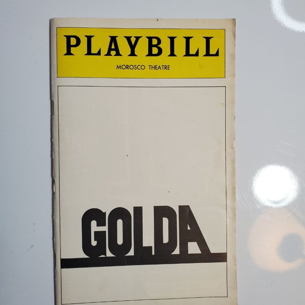 Vintage Playbill "GOLDA" 1977 with Ann Bancroft